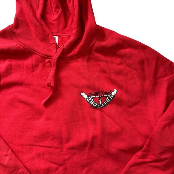 NWOT Red Grateful Dead Hoodie Sweatshirt Unisex Size XXL - Picture 2 of 4